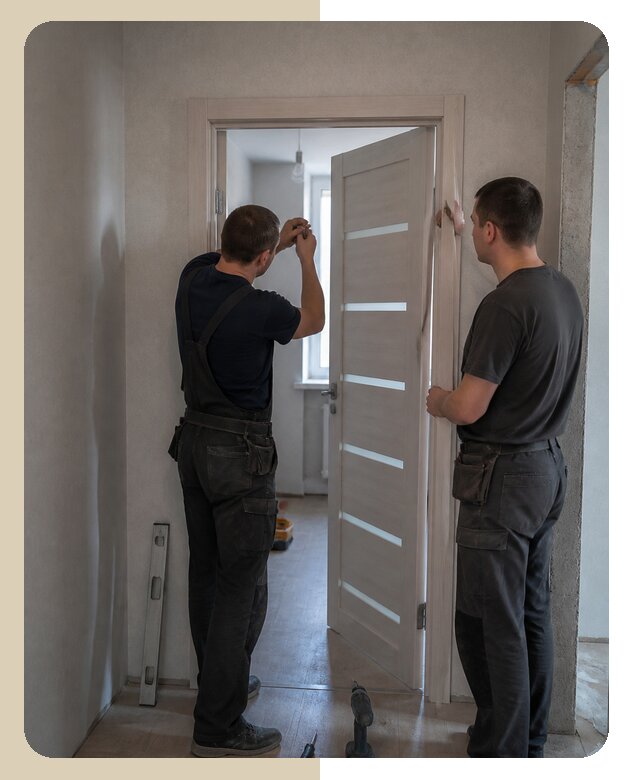 Профессиональная установка межкомнатной двери в комнату в Дмитрове